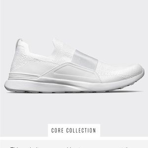APL Techloom BLISS White/silver Knit Slip On Sneakers Running Shoes